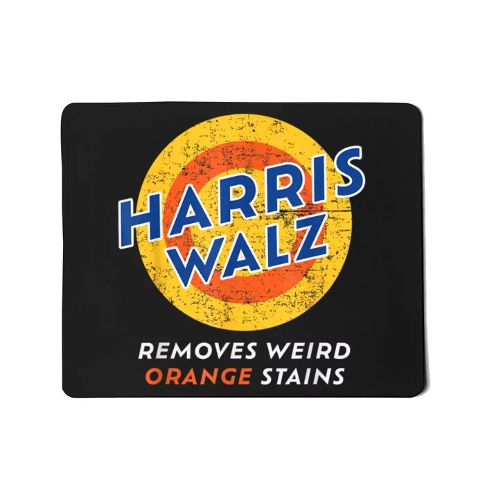 Harris Walz 2024 Waltz Removes Weird Orange Stains Mousepad