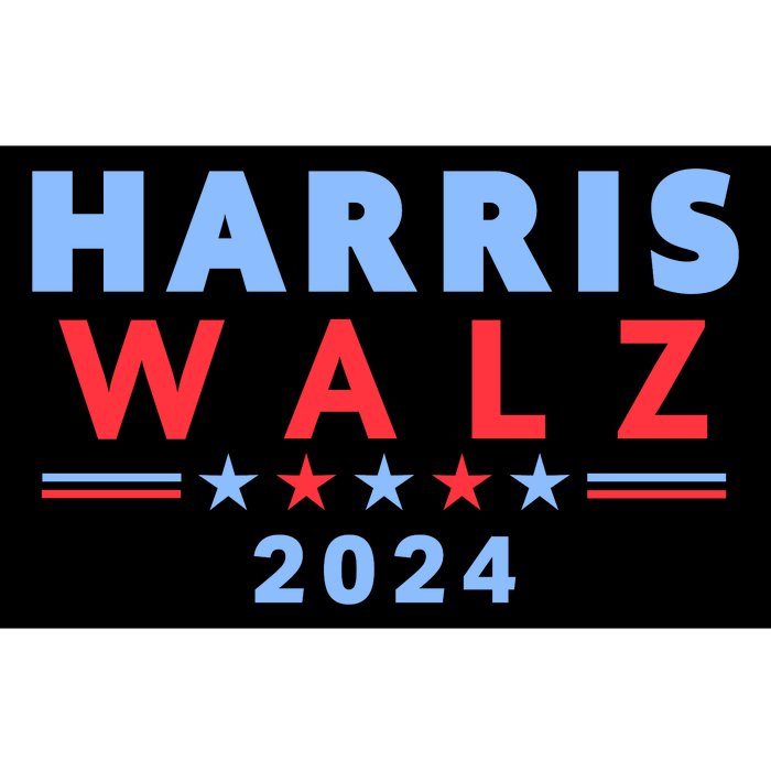 Harris Walz 2024 Election Blue Bumper Sticker