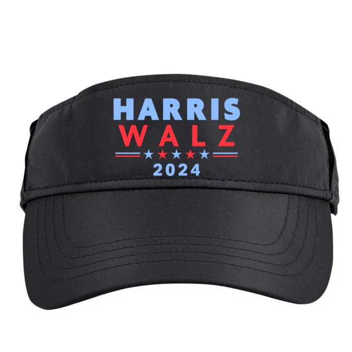 Harris Walz 2024 Election Blue Adult Drive Performance Visor