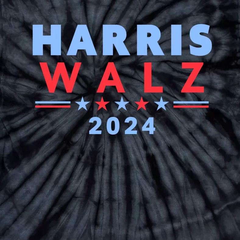 Harris Walz 2024 Election Blue Tie-Dye T-Shirt