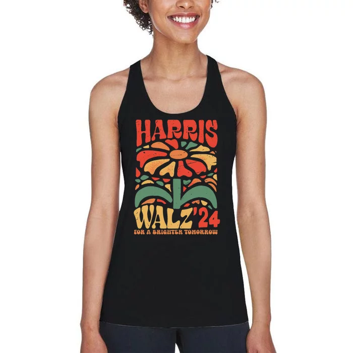 Harris Walz 2024 Election Kamala Harris Tim Walz Waltz Women's Racerback Tank