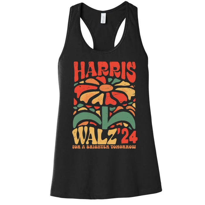 Harris Walz 2024 Election Kamala Harris Tim Walz Waltz Women's Racerback Tank