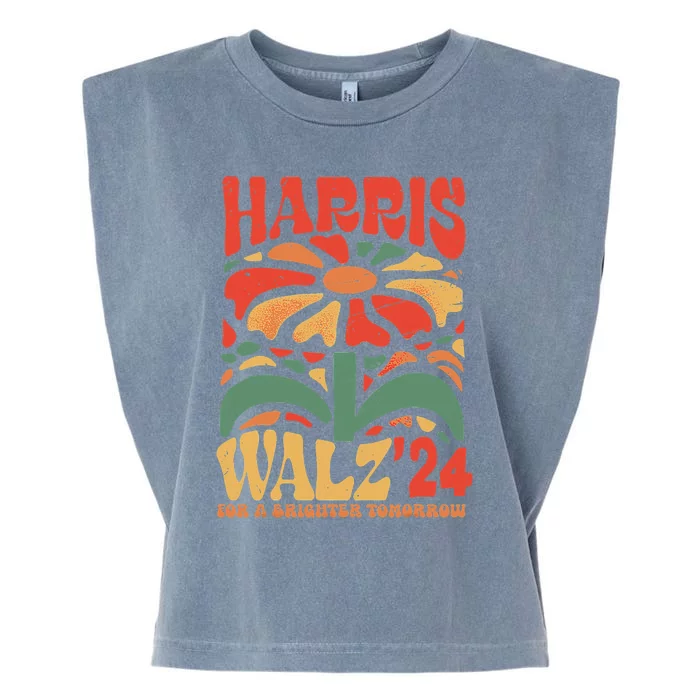 Harris Walz 2024 Election Kamala Harris Tim Walz Waltz Garment-Dyed Women's Muscle Tee