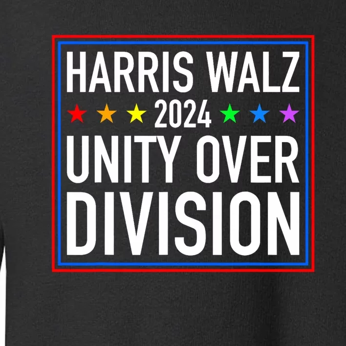 Harris Waltz 2024 Unity Over Division Unity Over Division Harris Waltz 2024 Toddler Sweatshirt