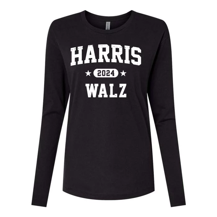 Harris Waltz 2024 Election Democrat Womens Cotton Relaxed Long Sleeve T-Shirt