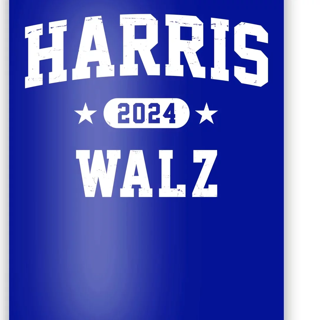 Harris Waltz 2024 Election Democrat Poster