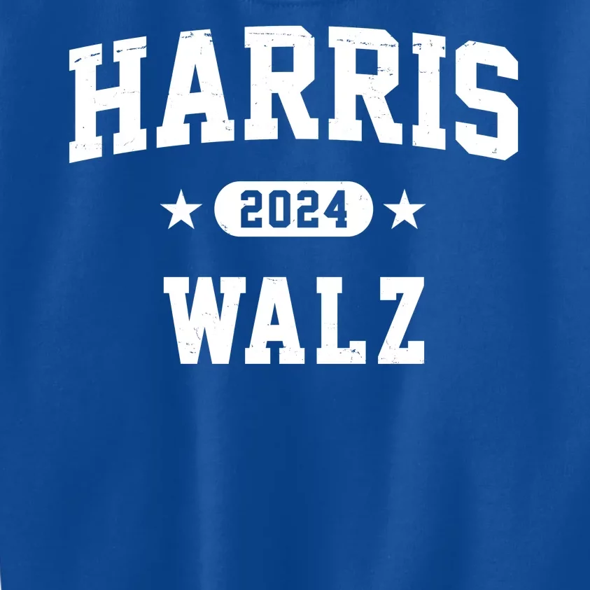 Harris Waltz 2024 Election Democrat Kids Sweatshirt