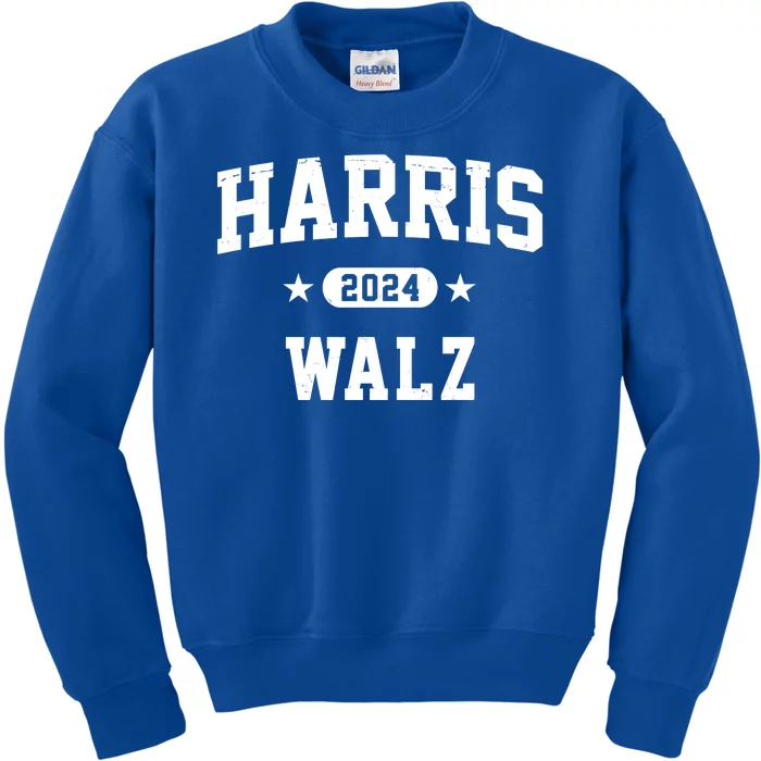 Harris Waltz 2024 Election Democrat Kids Sweatshirt