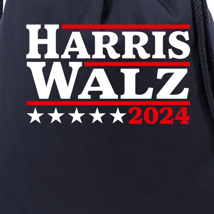 Harris Walz 2024 Election Logo Drawstring Bag