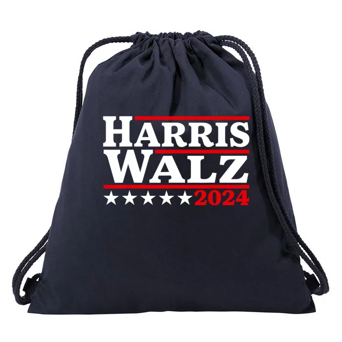 Harris Walz 2024 Election Logo Drawstring Bag