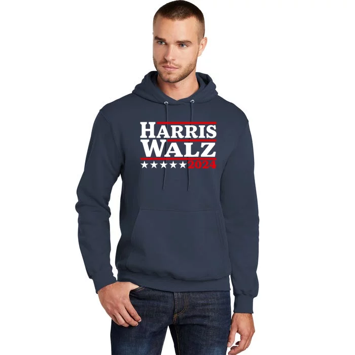 Harris Walz 2024 Election Logo Tall Hoodie