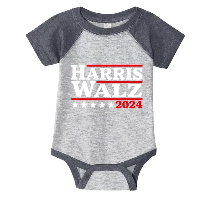 Harris Walz 2024 Election Logo Infant Baby Jersey Bodysuit