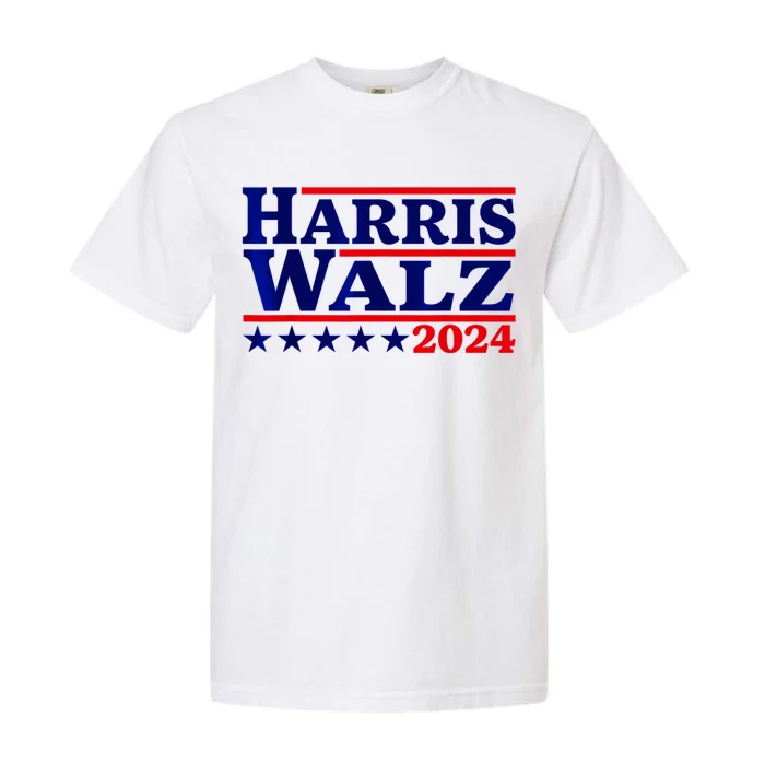 Harris Walz 2024 Election Logo Garment-Dyed Heavyweight T-Shirt