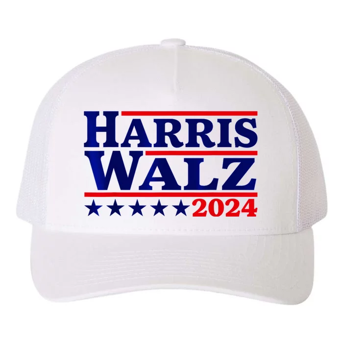 Harris Walz 2024 Election Logo Yupoong Adult 5-Panel Trucker Hat