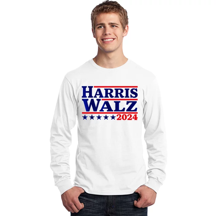 Harris Walz 2024 Election Logo Long Sleeve Shirt