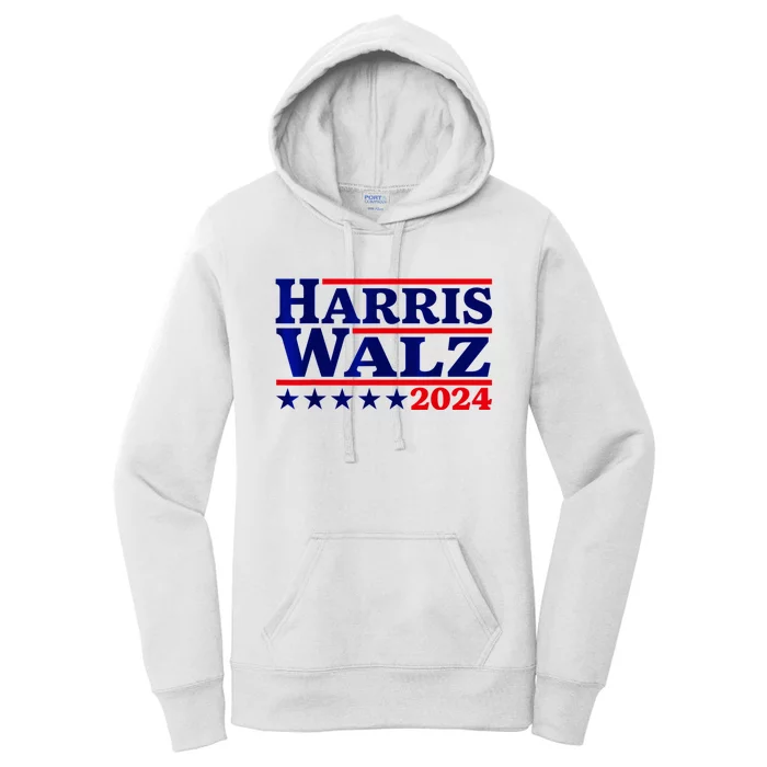 Harris Walz 2024 Election Logo Women's Pullover Hoodie