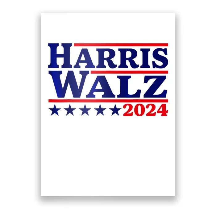 Harris Walz 2024 Election Logo Poster