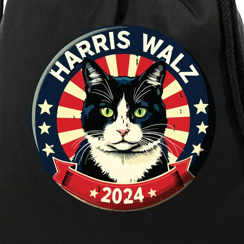 Harris Waltz 2024 Election Kamala Harris Tim Waltz 2024 Drawstring Bag