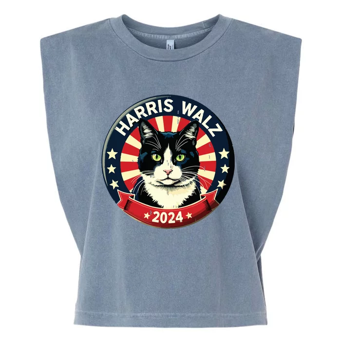 Harris Waltz 2024 Election Kamala Harris Tim Waltz 2024 Garment-Dyed Women's Muscle Tee