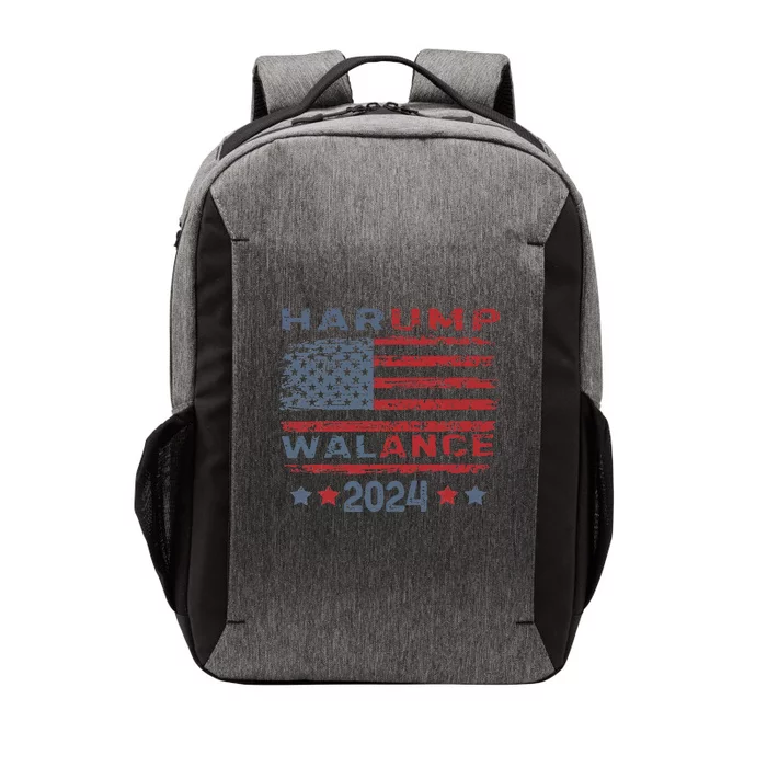 Harump Wallace 2024 Harris Trump Walz Vance Vector Backpack