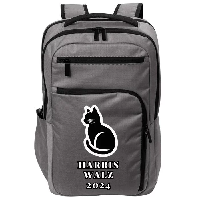 Harris Walz 2024 Lovely Cat Election Kamala Harris Tim Walz Impact Tech Backpack