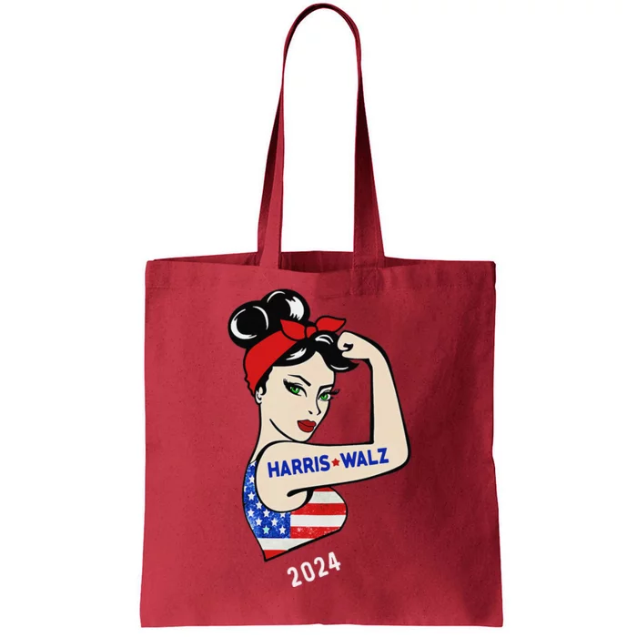 Harris Waltz 2024 Election Kamala Harris Tim Waltz 24 Tote Bag