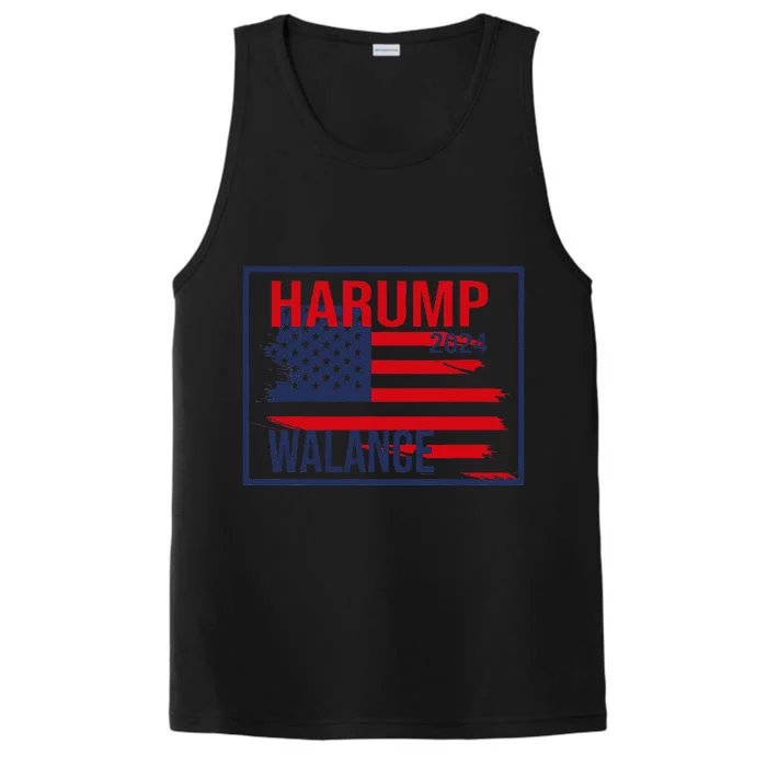 Harump Wallace 2024 Harris Trump Walz Vance Funny Performance Tank