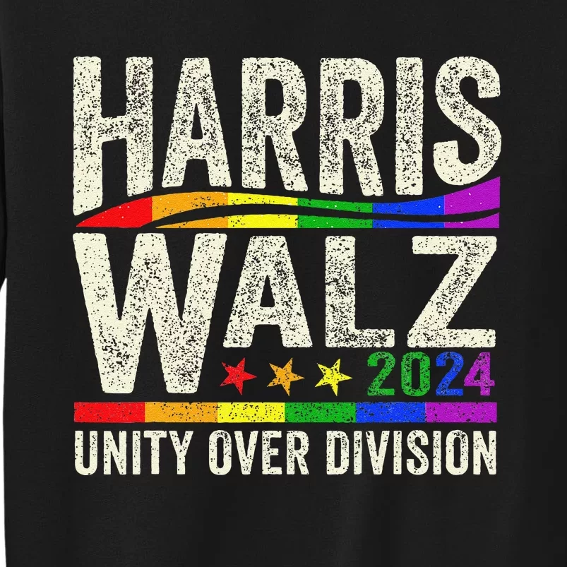 Harris Walz 2024 Unity Over Division Kamala Harris Tim Walz Tall Sweatshirt