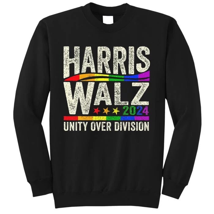 Harris Walz 2024 Unity Over Division Kamala Harris Tim Walz Tall Sweatshirt