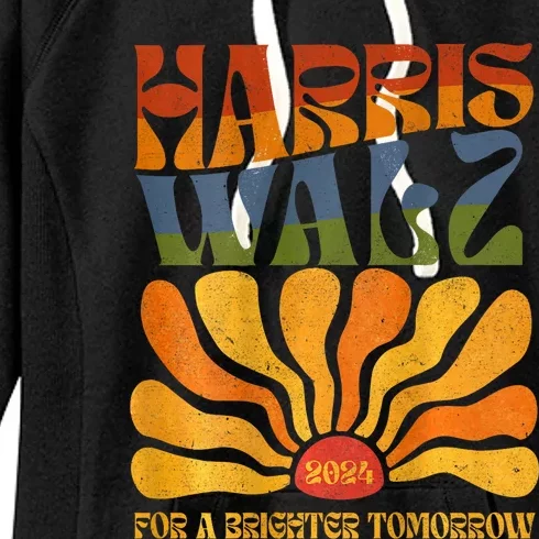 Harris Waltz 2024 For A Brighter Tomorrow Women's Fleece Hoodie