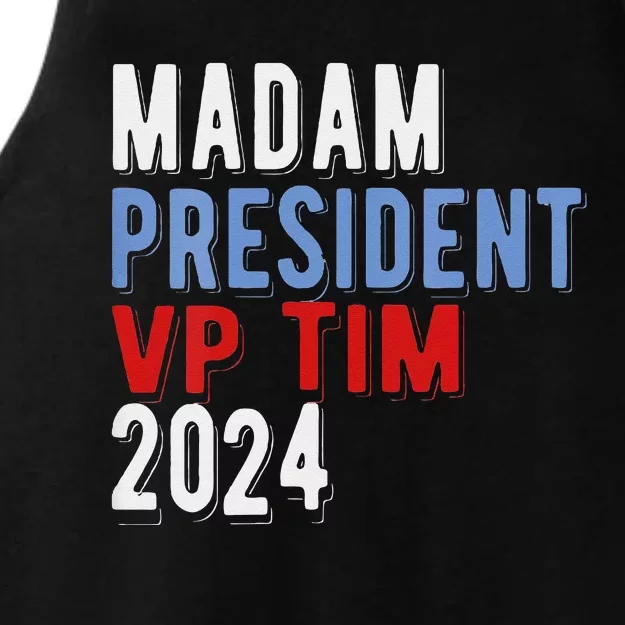 Harris Walz 2024 Kamala Harris Tim Walz President Democratic Ladies Tri-Blend Wicking Tank