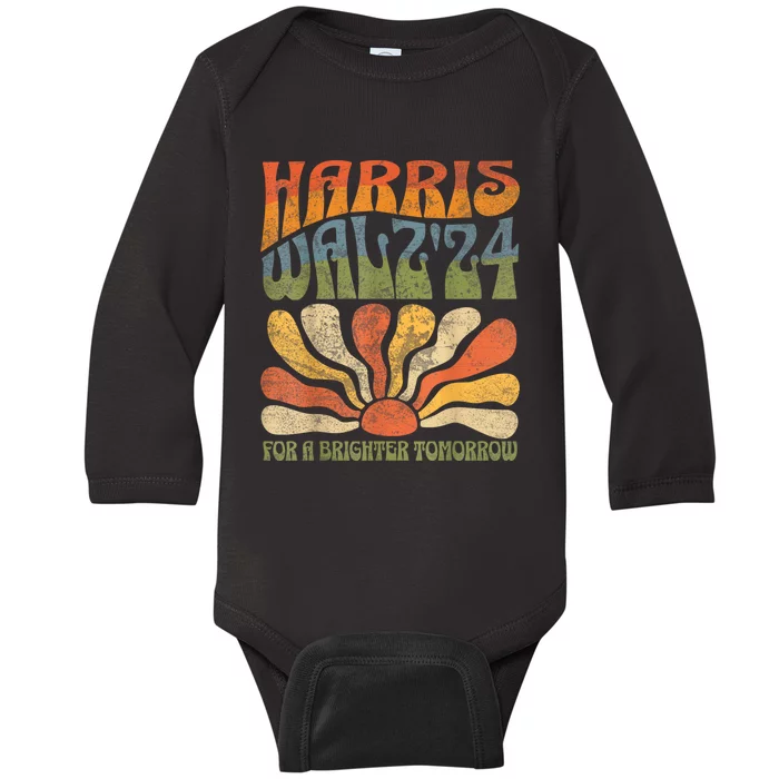 Harris Waltz 2024 Election Kamala Harris Tim Waltz 2024 Baby Long Sleeve Bodysuit