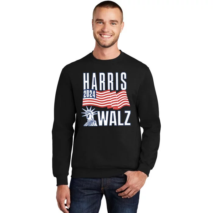 Harris & Walz 2024 Election Campaign Tall Sweatshirt