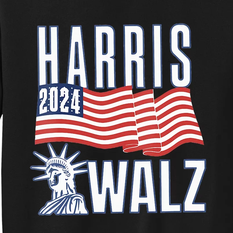 Harris & Walz 2024 Election Campaign Tall Sweatshirt