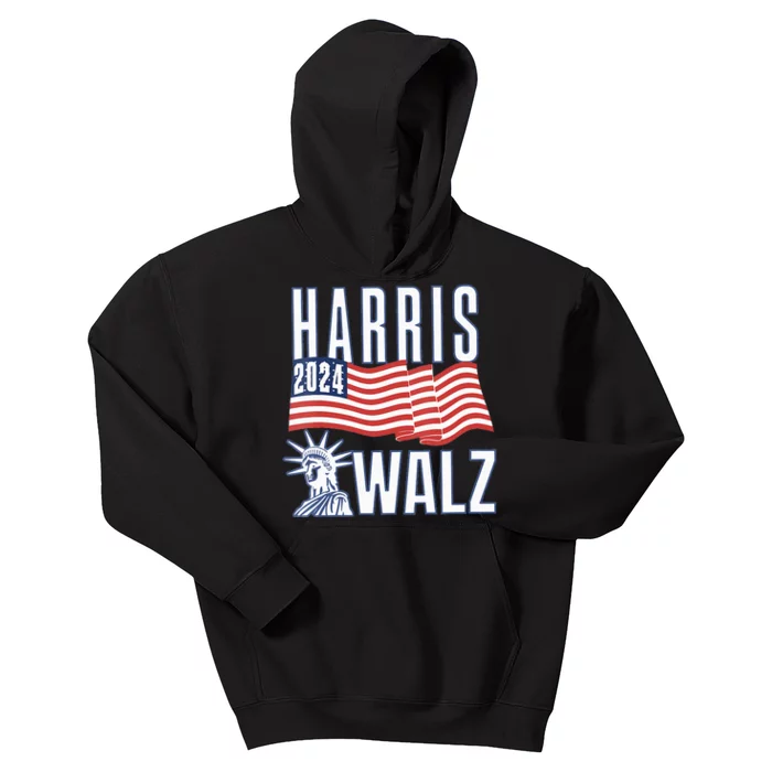 Harris & Walz 2024 Election Campaign Kids Hoodie