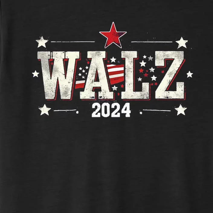 Harris Walz 2024 Election Kamala Harris Tim Walz ChromaSoft Performance T-Shirt