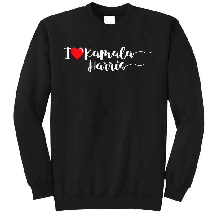 Harris Walz 2024 I Love Kamala Harris 2024 Funny Election Sweatshirt