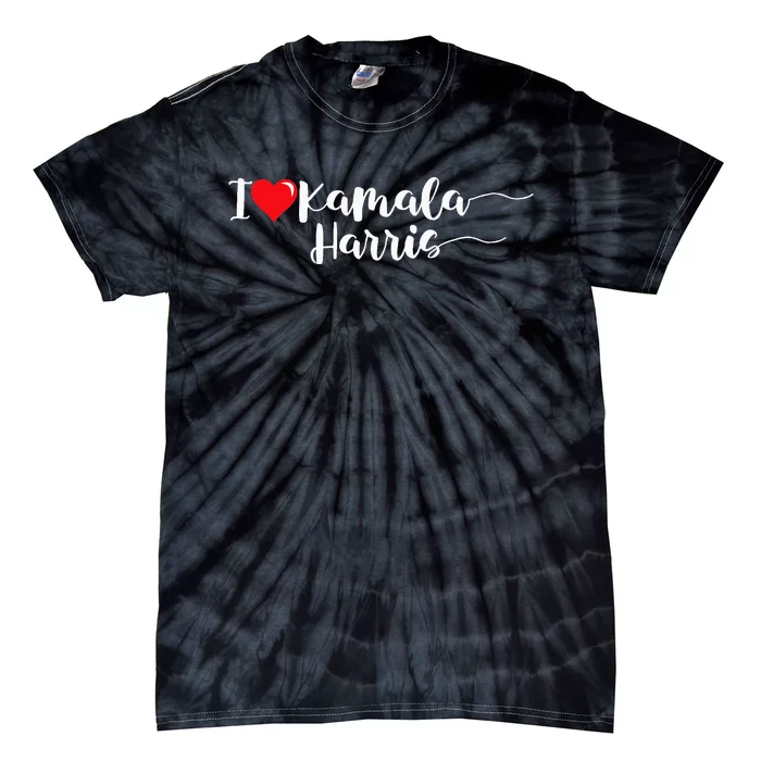 Harris Walz 2024 I Love Kamala Harris 2024 Funny Election Tie-Dye T-Shirt