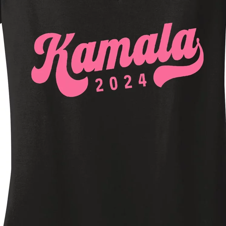 Harris Walz 2024 Presidential Election Kamala Women's V-Neck T-Shirt