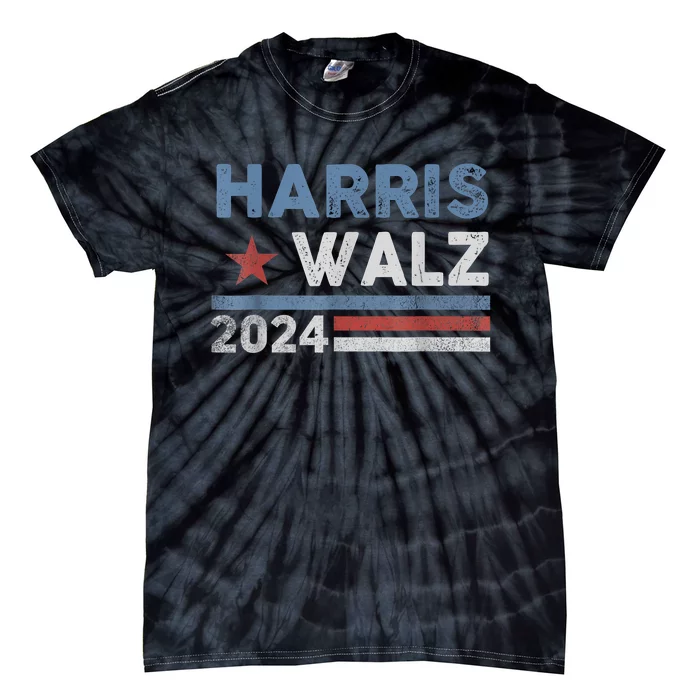 Harris Waltz 2024 Election Kamala Harris Tim Waltz 2024 Tie-Dye T-Shirt