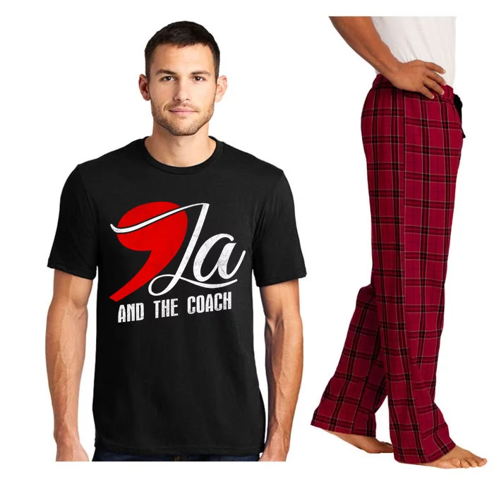 Harris Walz 2024 Comma La And The Coach Election Campaign Pajama Set