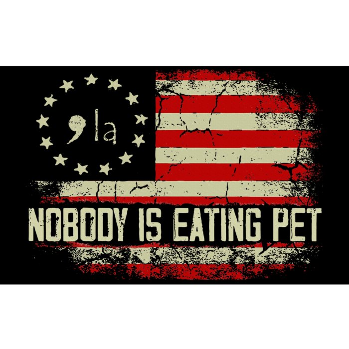 Harris Walz 2024 Nobody Is Eating Pets Us Flag Vintage Bumper Sticker