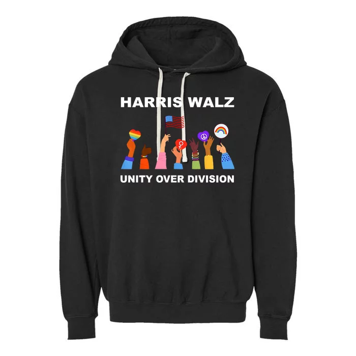 Harris Waltz 2024 Unity Over Division Garment-Dyed Fleece Hoodie