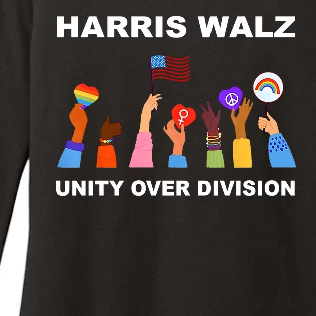 Harris Waltz 2024 Unity Over Division Womens CVC Long Sleeve Shirt