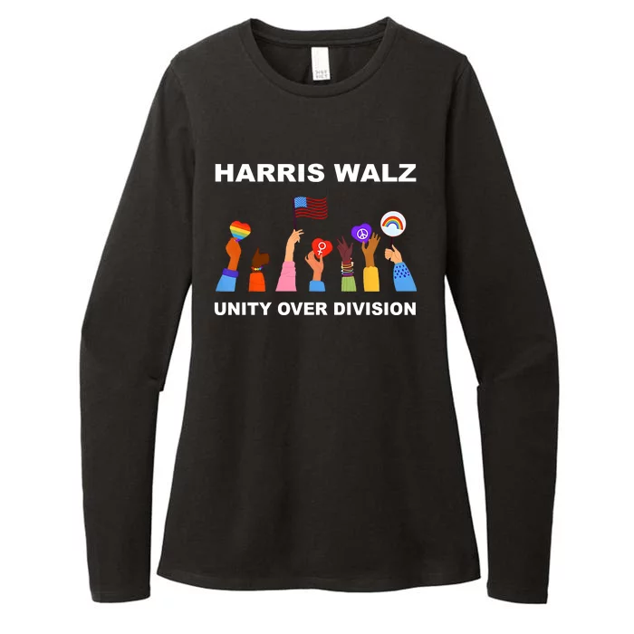 Harris Waltz 2024 Unity Over Division Womens CVC Long Sleeve Shirt