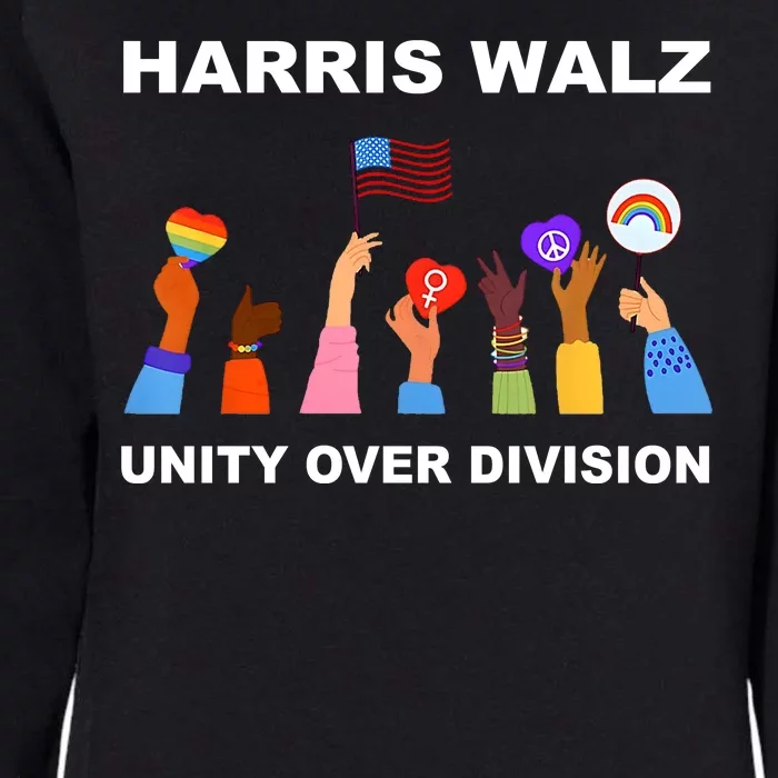 Harris Waltz 2024 Unity Over Division Womens California Wash Sweatshirt