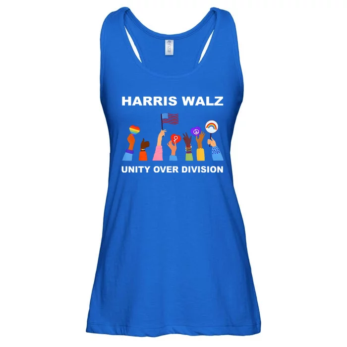 Harris Waltz 2024 Unity Over Division Ladies Essential Flowy Tank