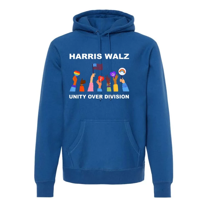 Harris Waltz 2024 Unity Over Division Premium Hoodie