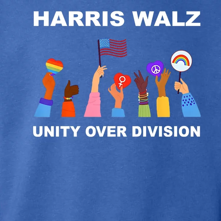 Harris Waltz 2024 Unity Over Division Toddler Hoodie