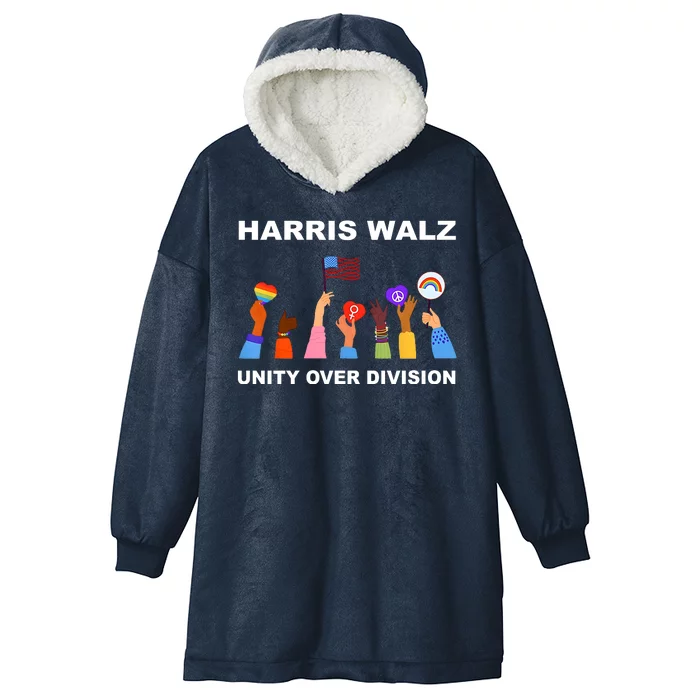 Harris Waltz 2024 Unity Over Division Hooded Wearable Blanket